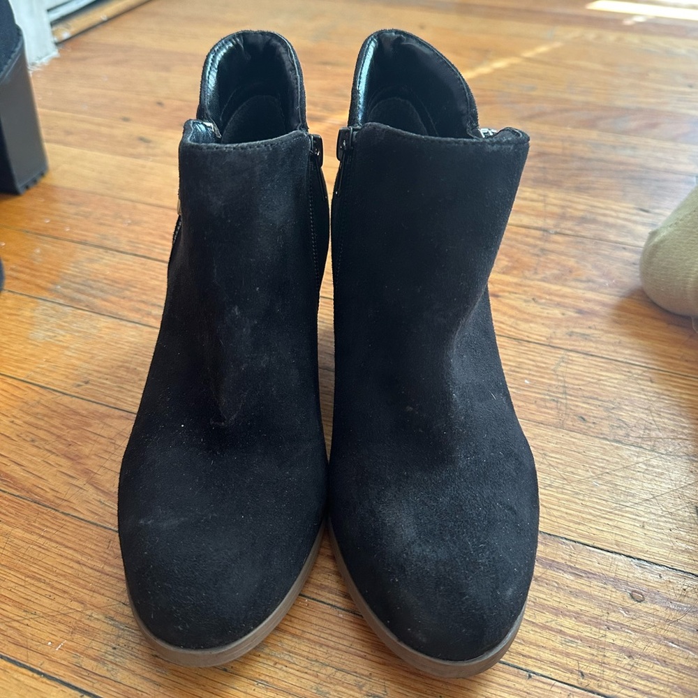 Black Suede Black Boot